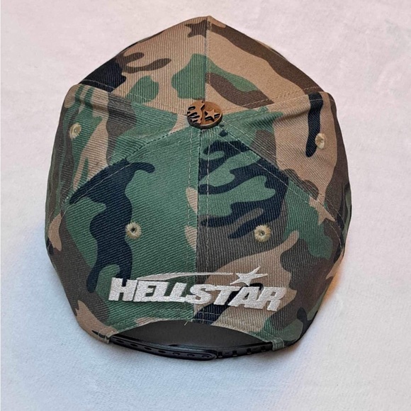Hellstar Camo Snap-Back Rhinestone Logo - Picture 5 of 11